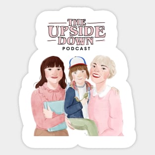 The Upside Down Podcast Mascot Sticker